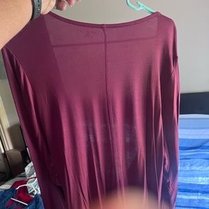 Burgundy top